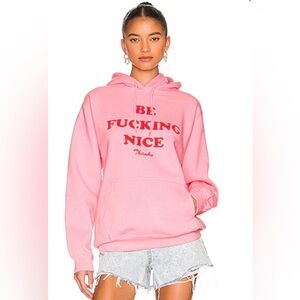 Be Nice Hoodie in Pink DEPARTURE